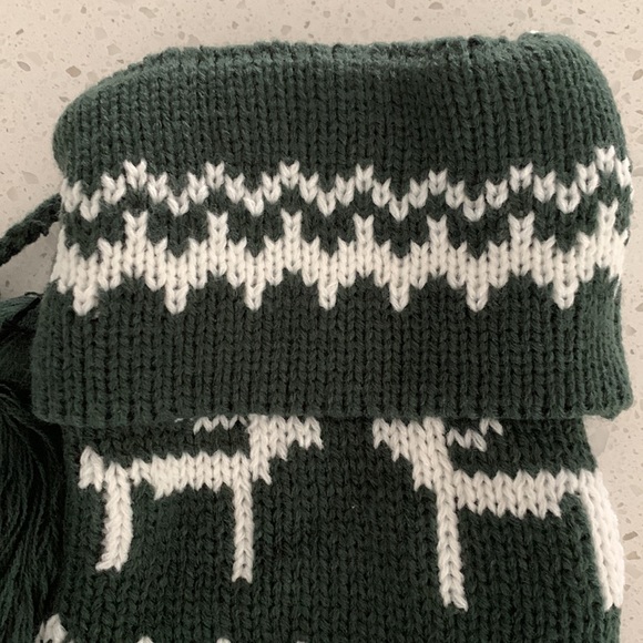 NWT HEARTH & HAND Knit Tasseled Holiday Stocking - Picture 3 of 11